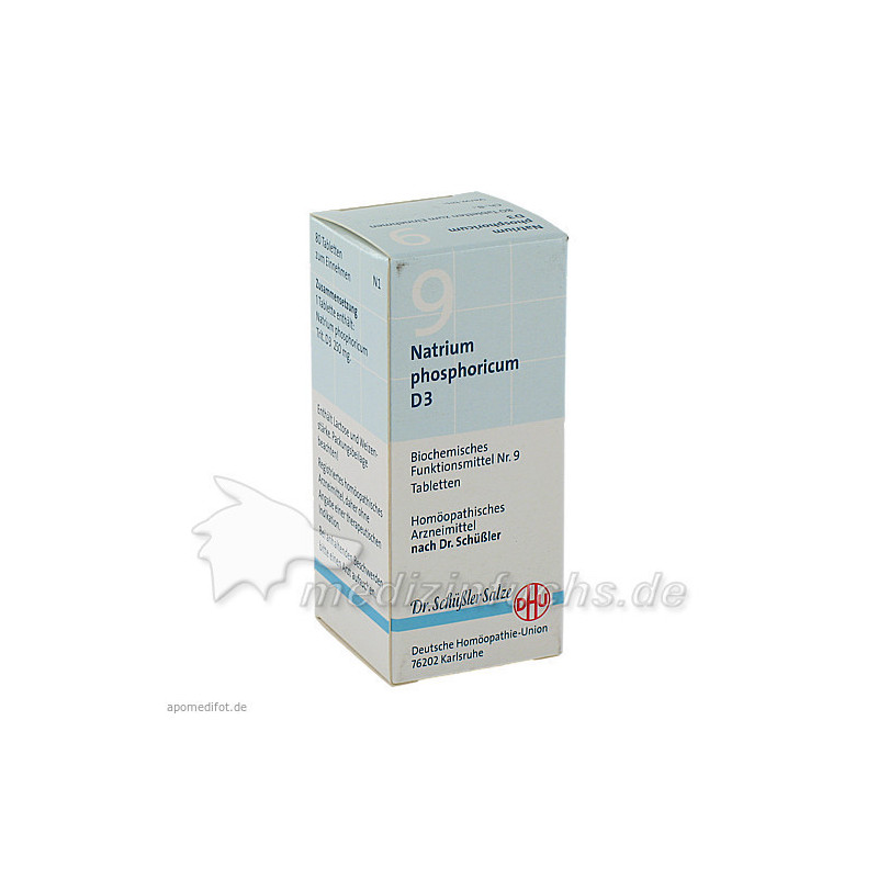 BIOCHEMIE DHU 9 NATRIUM PHOSPHORICUM D 3, 80 ST – PZN 274536