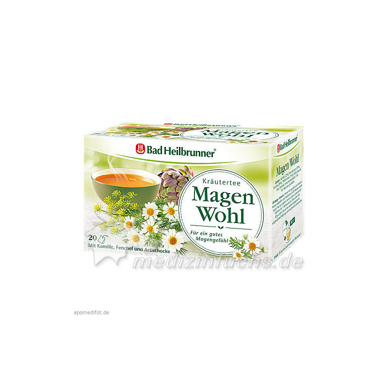 Bad Heilbrunner Kräutertee Magen Wohl, 20 ST – PZN 9536251