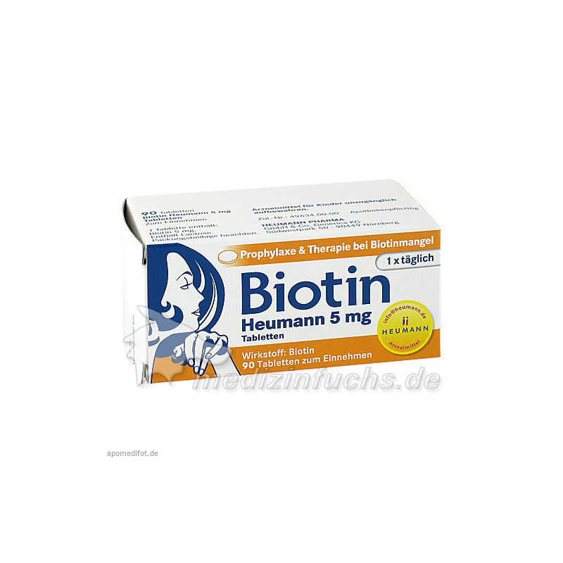 Biotin Heumann 5mg Tabletten, 90 ST – PZN 6458094