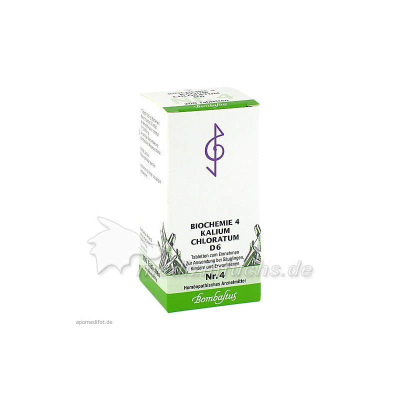 Biochemie 4 Kalium chloratum D 6, 200 ST – PZN 4325006