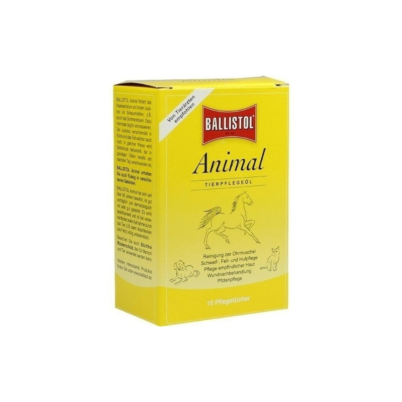 Ballistol animal Pflegetücher Vet, 10 ST – PZN 1133447