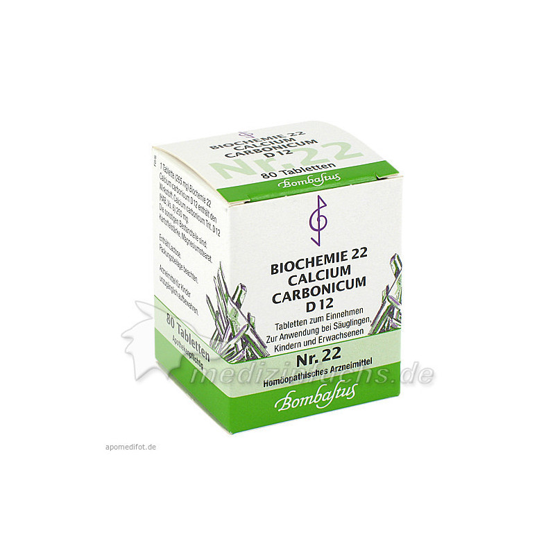 Biochemie 22 Calcium carbonicum D12, 80 ST – PZN 4325259