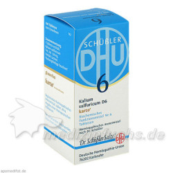 Biochemie DHU 6 Kalium sulfuricum D 6 Karto, 200 ST – PZN 6326576