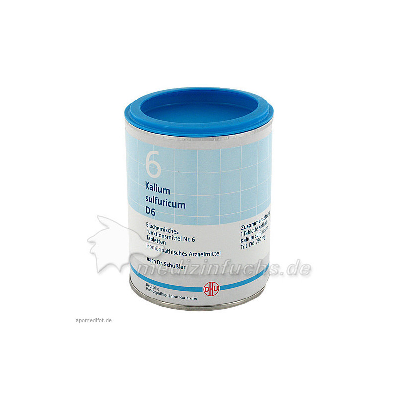 BIOCHEMIE DHU 6 KALIUM SULFURICUM D 6, 1000 ST – PZN 274281