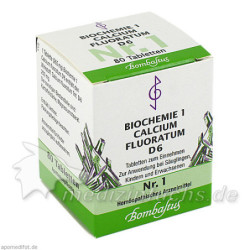 Biochemie 1 Calcium fluoratum D 6, 80 ST – PZN 4324610