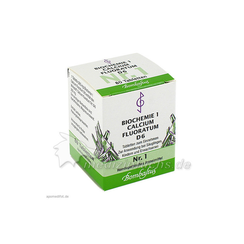 Biochemie 1 Calcium fluoratum D 6, 80 ST – PZN 4324610