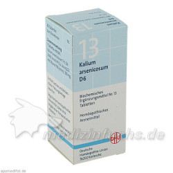 BIOCHEMIE DHU 13 KALIUM ARSENICOSUM D 6, 80 ST – PZN 274921