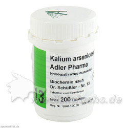 Biochemie Adler 13 Kalium Arsenicosum D12 Adler Ph, 200 ST – PZN 833409