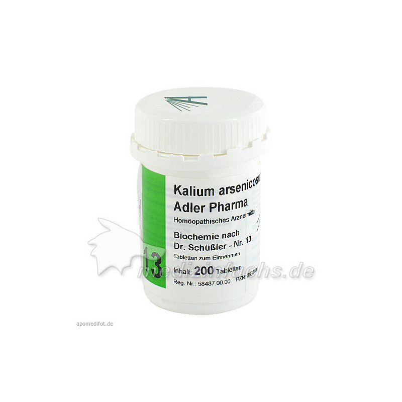 Biochemie Adler 13 Kalium Arsenicosum D12 Adler Ph, 200 ST – PZN 833409