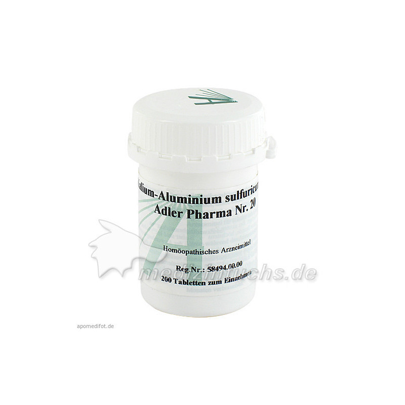 Biochemie Adler 20 Kalium-Aluminium Sulf.D12 Adler, 200 ST – PZN 833496