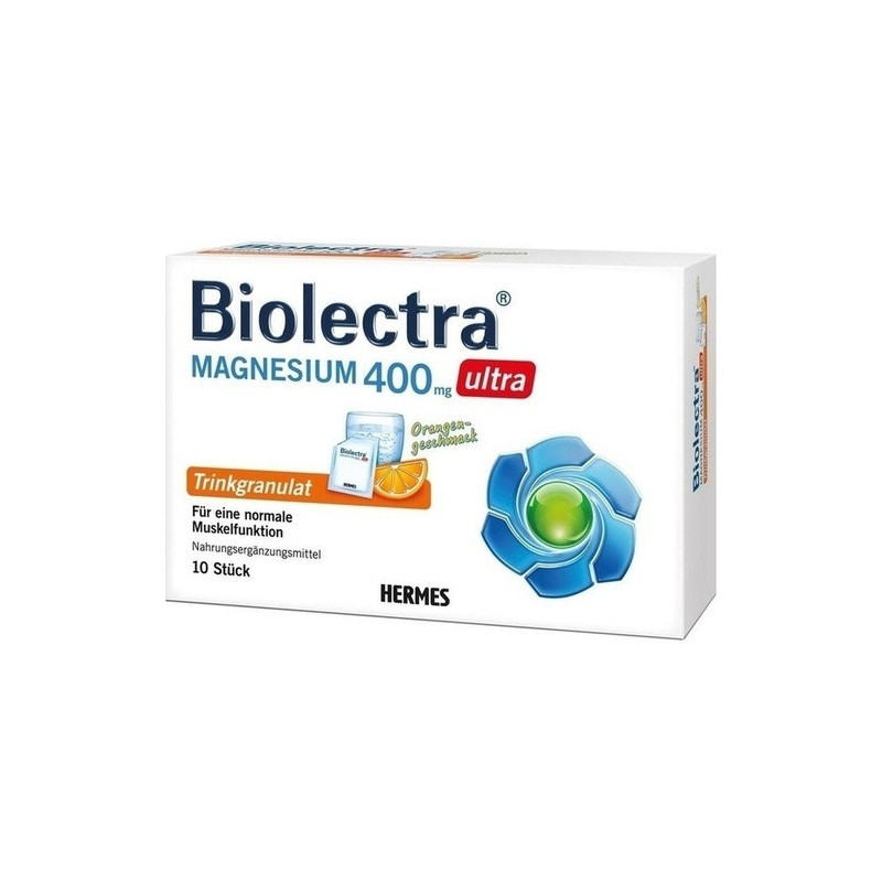 Biolectra Magnesium 400mg ultra Trinkgran. Orange, 10 ST – PZN 11559118