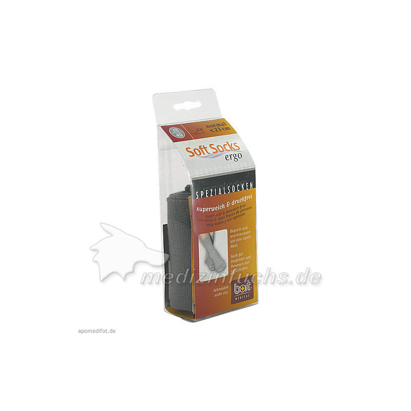 BORT SOFT-SOCKS N GRAU 38-40, 2 ST – PZN 2035221