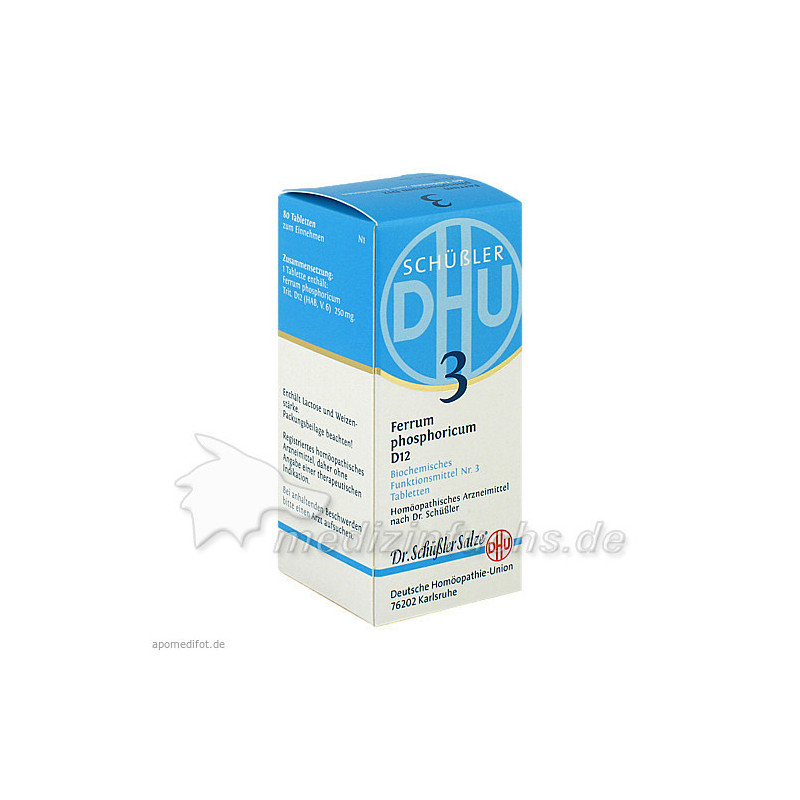 BIOCHEMIE DHU 3 FERRUM PHOSPHORICUM D 6, 80 ST – PZN 273979