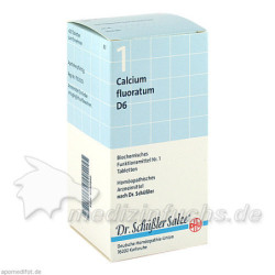 BIOCHEMIE DHU 1 Calcium fluoratum D 6 Tabl., 420 ST – PZN 6583942