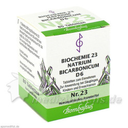 Biochemie 23 Natrium bicarbonicum D 6, 80 ST – PZN 4325288