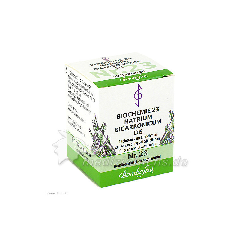 Biochemie 23 Natrium bicarbonicum D 6, 80 ST – PZN 4325288