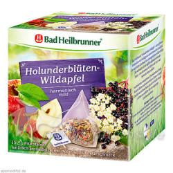 Bad Heilbrunner Holunderblüten Wildapfel Tee Pyr., 15 ST – PZN 9097490