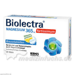 Biolectra Magnesium 365 fortissimum Zitrone, 20 ST – PZN 6648831