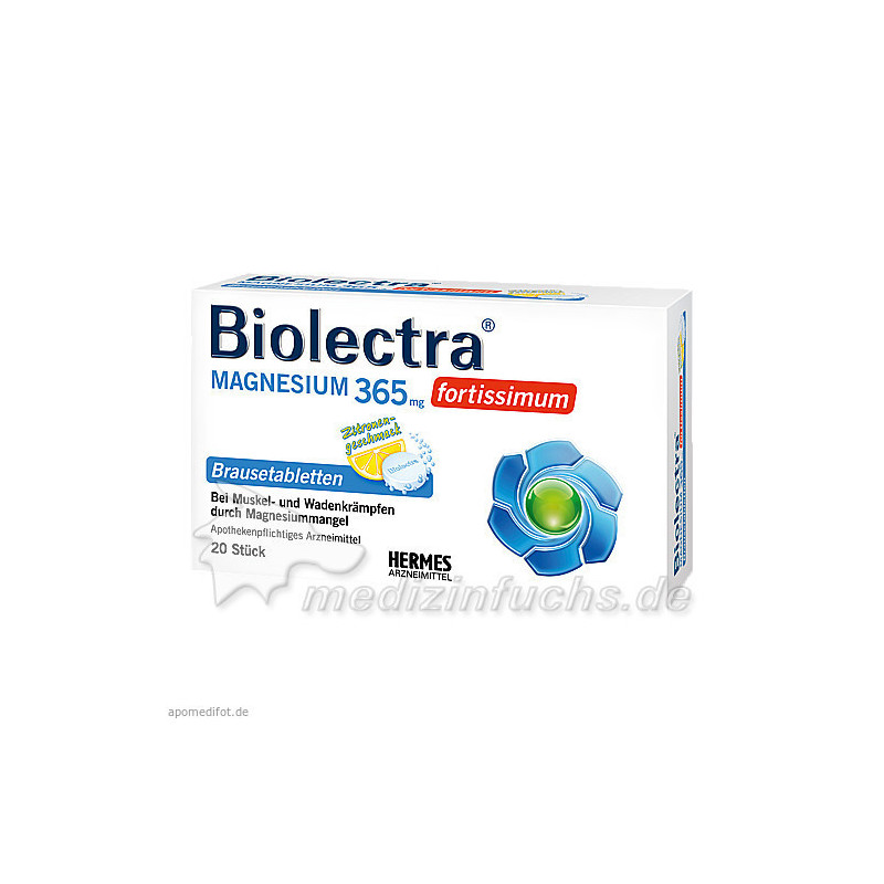 Biolectra Magnesium 365 fortissimum Zitrone, 20 ST – PZN 6648831