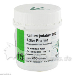 Biochemie Adler 15 Kalium Jodatum D12 Adler Pharma, 400 ST – PZN 2730228