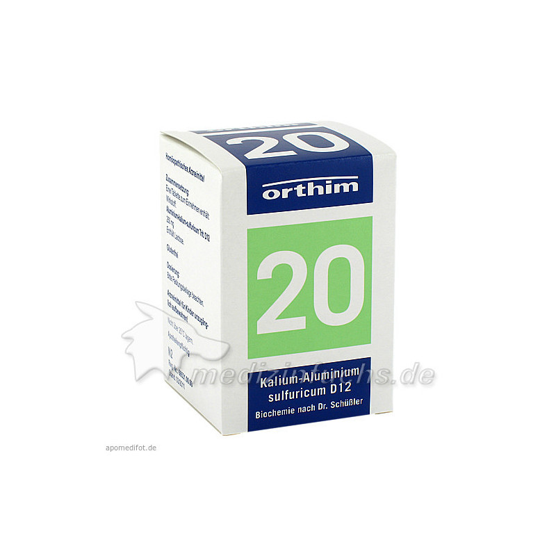 BIOCHEMIE Orthim 20 Kalium alumin.sulfur.D 12 Tab., 200 ST – PZN 7417418