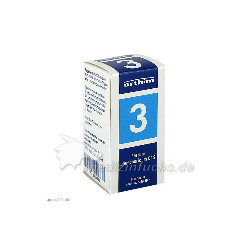 Biochemie Orthim Nr. 3 Ferrum phosphoricum D12, 100 ST – PZN 9491198