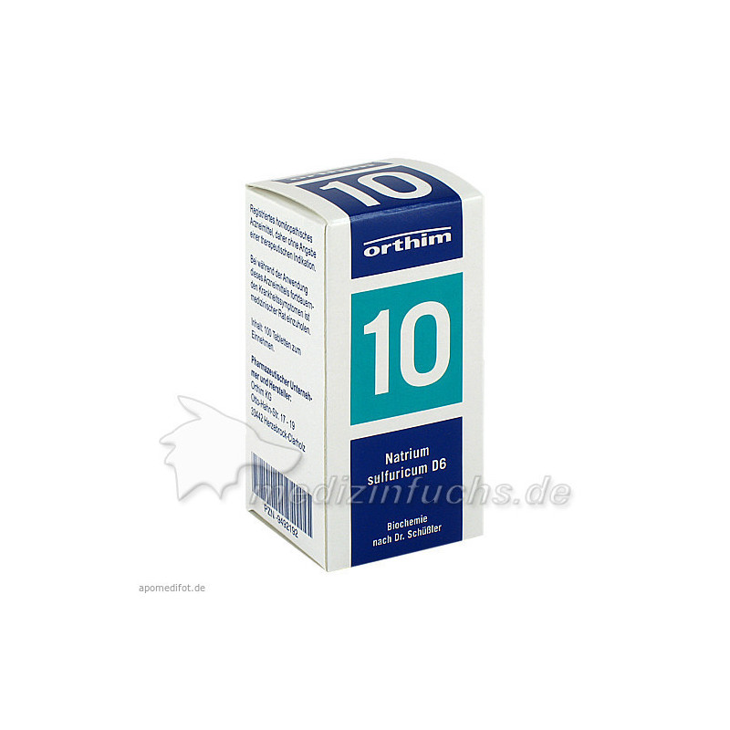 Biochemie Orthim Nr. 10 Natrium sulfuricum D 6, 100 ST – PZN 9492192