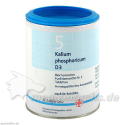 BIOCHEMIE DHU 5 KALIUM PHOSPHORICUM D 3, 1000 ST – PZN 274140