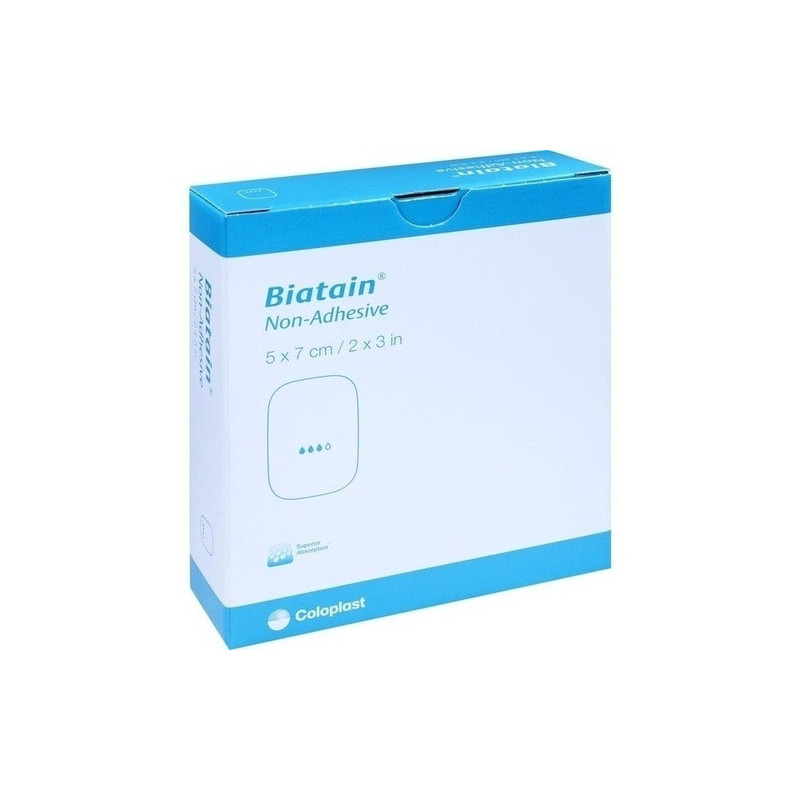 Biatain Schaumverband nicht-haftend 5x7cm, 10 ST – PZN 6156387
