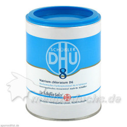 BIOCHEMIE DHU 8 NATRIUM CHLORATUM D 6, 1000 ST – PZN 274476