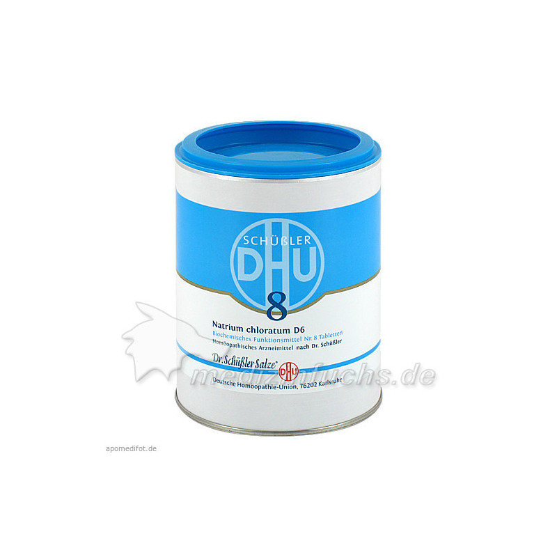 BIOCHEMIE DHU 8 NATRIUM CHLORATUM D 6, 1000 ST – PZN 274476
