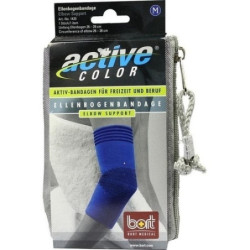 BORT ActiveColor Ellenbogenbandage blau medium, 1 ST – PZN 6914451