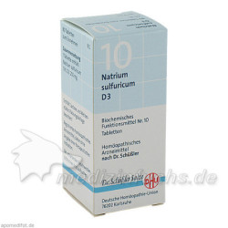 BIOCHEMIE DHU 10 NATRIUM SULFURICUM D 3, 80 ST – PZN 274625