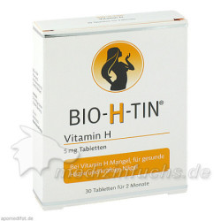 BIO H TIN Vitamin H 5mg für 2 Monate, 30 ST – PZN 9900461
