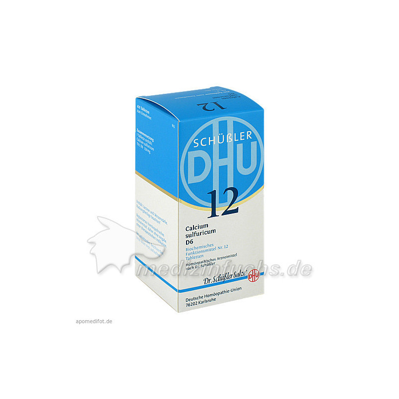 BIOCHEMIE DHU 12 Calcium sulfuricum D 6 Tabl., 420 ST – PZN 6584309