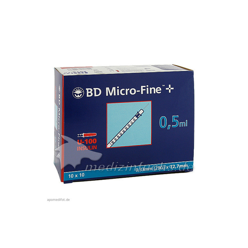 BD Micro-Fine+ U100 Ins.Spr.12.7mm, 100X0.5 ML – PZN 4400156