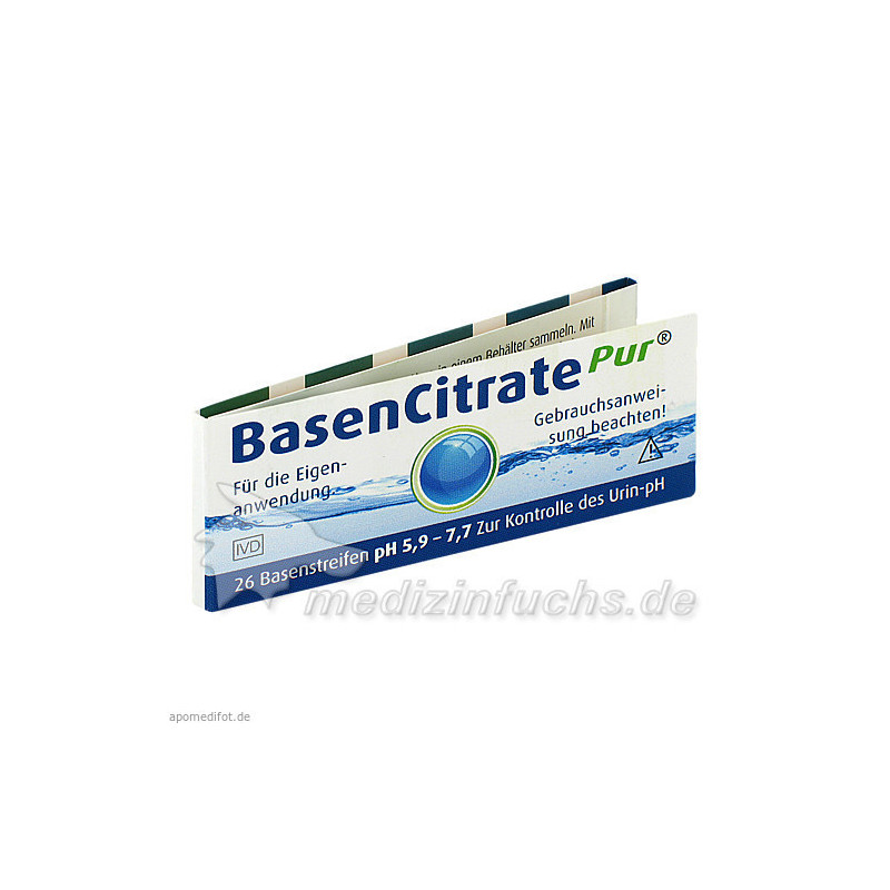 BasenCitrate Pur pH 5.9-7.7 nach Apot.Rudolf Keil, 26 ST – PZN 2067497