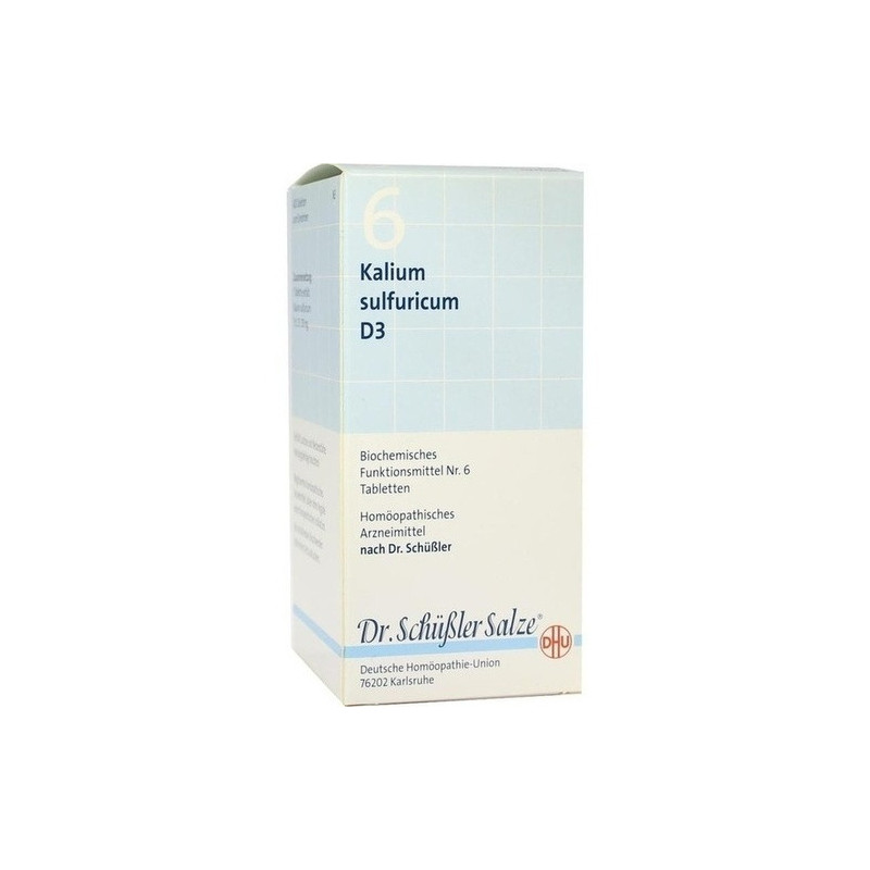 BIOCHEMIE DHU 6 Kalium sulfuricum D 3 Tabl., 420 ST – PZN 6584083