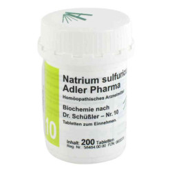 Biochemie Adler 10 Natrium sulf.D6 Adl.ph. Tabletten  (200 stk) – PZN 833378