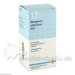 BIOCHEMIE DHU 17 Manganum sulfuricum D12 Tabl., 420 ST – PZN 6584427