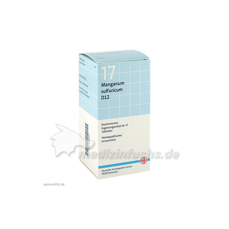 BIOCHEMIE DHU 17 Manganum sulfuricum D12 Tabl., 420 ST – PZN 6584427