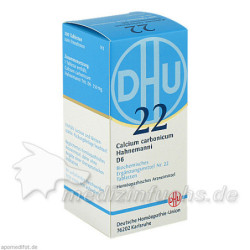 BIOCHEMIE DHU 22 CALCIUM CARBONICUM HAHNEMANNI D 6, 200 ST – PZN 2581716
