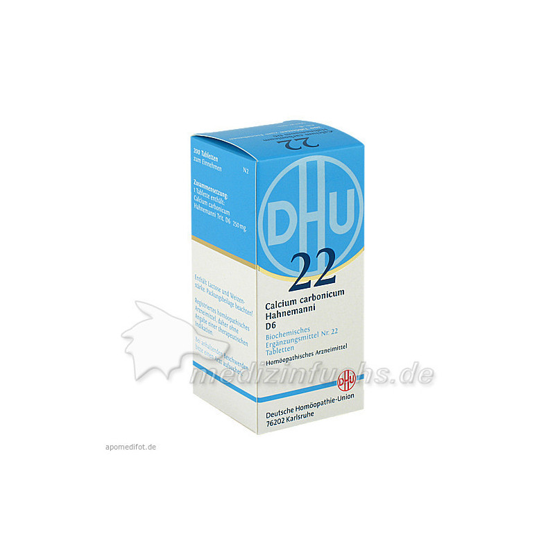BIOCHEMIE DHU 22 CALCIUM CARBONICUM HAHNEMANNI D 6, 200 ST – PZN 2581716