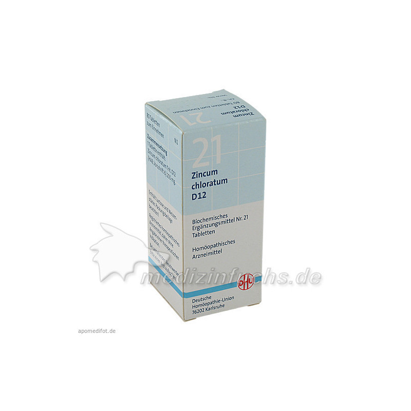 BIOCHEMIE DHU 21 ZINCUM CHLORATUM D12, 80 ST – PZN 1196301