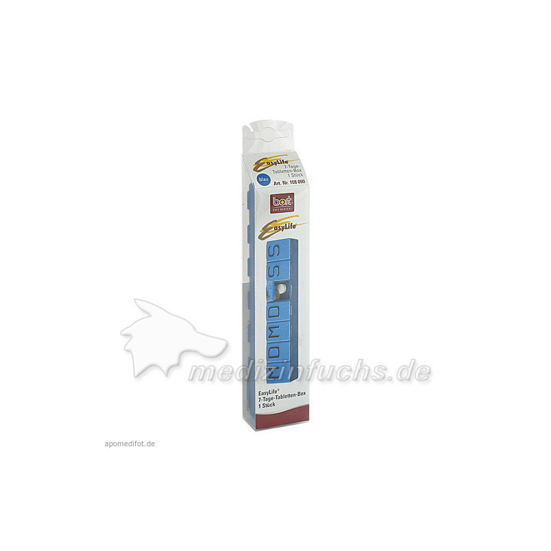 BORT 7-Tage-Tablettenbox blau, 1 ST – PZN 704971