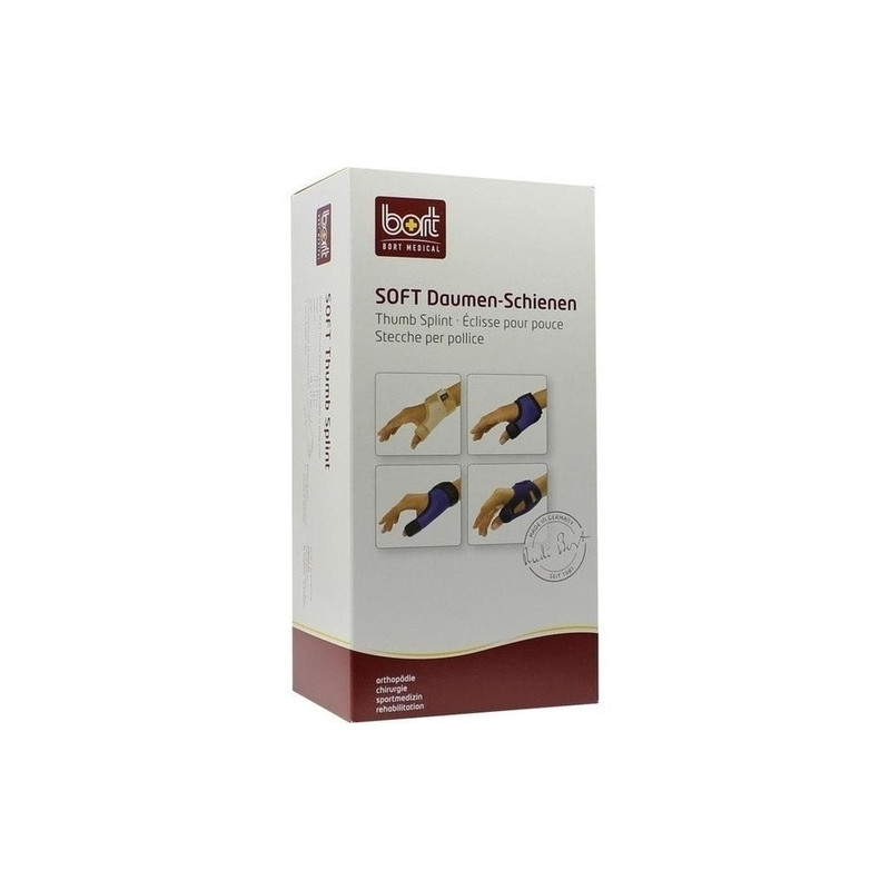 BORT SOFT Daumenschiene lang schwarz small, 1 ST – PZN 7669829