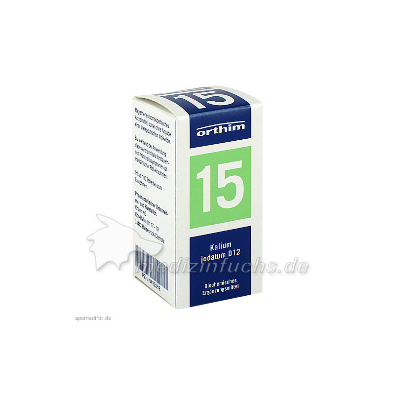 Biochemie Orthim Nr. 15 Kalium jodatum D12, 100 ST – PZN 9492252