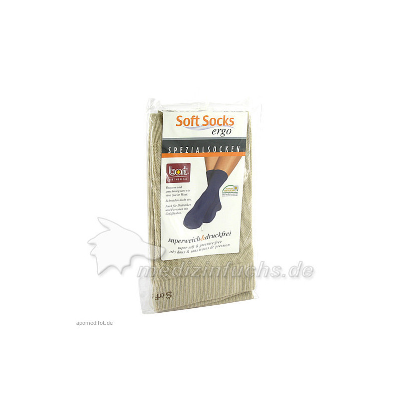 Bort SoftSocks ergo extra-weit sand 38-40, 2 ST – PZN 1066774