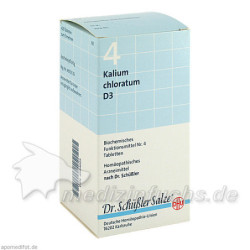 BIOCHEMIE DHU 4 Kalium chloratum D 3 Tabl., 420 ST – PZN 6584025
