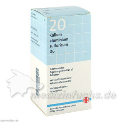 BIOCHEMIE DHU 20 Kalium aluminium sulf. D 6 Tabl., 420 ST – PZN 6584485